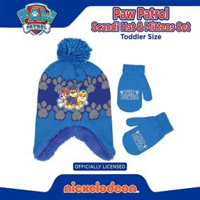 img 2 attached to Stay Warm with Nickelodeon Toddler Patrol Mittens: Boys' Cold Weather Accessories