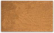 🏞️ natural coco coir door mat: heavy duty backing, easy to clean - indoor & outdoor use 17”x30” size - stylish home décor logo