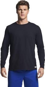 img 4 attached to 👕 Premium Russell Athletic Essential Sleeve in Stylish Maroon Shade: Unveiling the Perfect Combination of Comfort and Style!