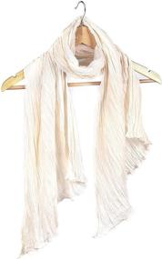 img 4 attached to Natural Wrinkle Fashion Breathable Material Women's Accessories and Scarves & Wraps