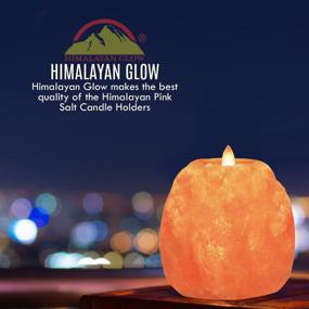 img 3 attached to 🕯️ Himalayan Glow Hand Carved Himalayan Salt Candle Holders with Night Light Functionality – Ideal Home Decor Item