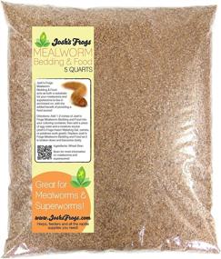 img 4 attached to 🪱 All-in-One Mealworm & Superworm Wheat Bran Bedding and Food Source: Josh's Frogs 5 Quart