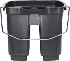 img 2 attached to 🧼 Alpine Industries Gray Double Pail Plastic Bucket/Caddy – Commercial Grade Heavy Duty Caddy for Cleaning Home Bathroom Floors & Windows