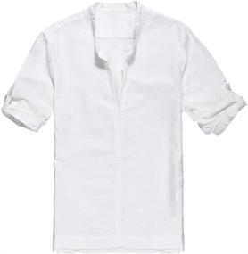 img 3 attached to 👕 Men's Casual Henley Shirts from Karlywindow for Summer Fashion and Comfort