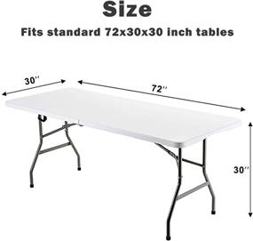 img 1 attached to 🍽️ Premium Hipinger Stretch Rectangle Tablecloth: Ideal for Food Service Equipment & Supplies