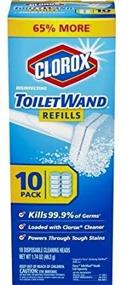 img 1 attached to 🚽 Convenient and Hygienic Toilet Wand Refill 10-Pack for Effortless Cleaning