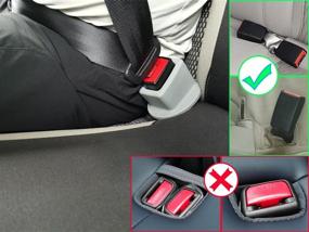 img 3 attached to 🚗 ZUWIT Seat Belt Buckle Holder: Effortless Rear Seat Buckle Access with One-Handed Operation for Kids and Passengers with Special Needs - Grey x2