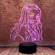 🔥 enhance your room decor with kamado nezuko 3d illusion demon slayer merch night light - led anime lamp with remote control and 16 colors логотип