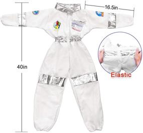 img 3 attached to 👨 Kids Space Suit with Astronaut Helmet - Astronaut Costume Set