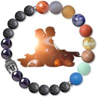 🧘 karseer buddha 7 chakra anti-anxiety bracelet with natural crystals for stress relief, energy balance, meditation, and protection - unisex healing stones beaded bracelet, ideal gift for anxiety relief and positive energy logo