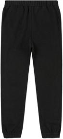 img 3 attached to 👖 KOWDRAGON Contrast Elastic Sweatpants: Stylish Boys' Fleece Clothing for Ultimate Comfort and Style