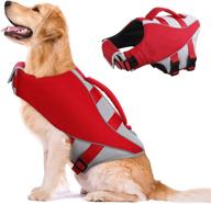 🐶 kuoser dog life jacket: premium adjustable vest for small, medium, and large dogs – ensuring safety at the pool, beach, and boating logo