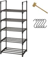 👠 maximize storage space with our 5 tier stackable shoe rack organizer for 10 pairs логотип