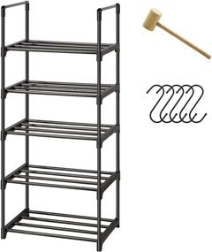 img 4 attached to 👠 Maximize Storage Space with our 5 Tier Stackable Shoe Rack Organizer for 10 Pairs