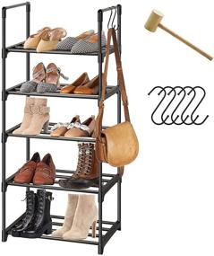 img 3 attached to 👠 Maximize Storage Space with our 5 Tier Stackable Shoe Rack Organizer for 10 Pairs