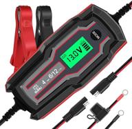 🔋 suhu car battery charger - 6v/12v 4 amp automotive trickle charger for cars, trucks, motorcycles, lawn mowers, boats, marine, rvs, suvs, atvs - ideal for sla, wet, agm, gel cell, lead acid, and lithium batteries logo
