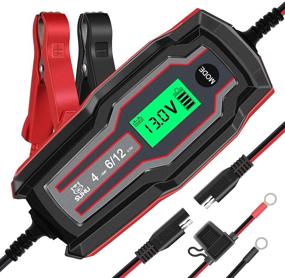 img 4 attached to 🔋 Suhu Car Battery Charger - 6V/12V 4 Amp Automotive Trickle Charger for Cars, Trucks, Motorcycles, Lawn Mowers, Boats, Marine, RVs, SUVs, ATVs - Ideal for SLA, Wet, AGM, Gel Cell, Lead Acid, and Lithium Batteries