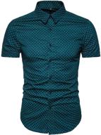 👕 muse fath men's cotton button shirt in green - size l logo