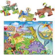 динозавр пазл для детей 🦖 eeboo с дополнительными частями логотип