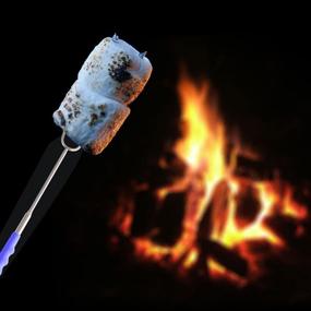 img 2 attached to 🔥 Premium Marshmallow Roasting Sticks: 5-Piece Set, Safe for Kids, 34’’ Telescoping Forks with Handy Bag – Perfect for Fire Pit, Camping, and Outdoor Cookware!