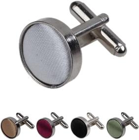 img 4 attached to 👔 Polyester Groom's Cufflinks: Dan Smith Men's Bridal Accessories