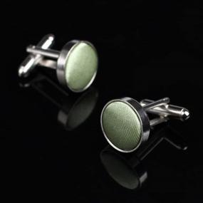 img 3 attached to 👔 Polyester Groom's Cufflinks: Dan Smith Men's Bridal Accessories