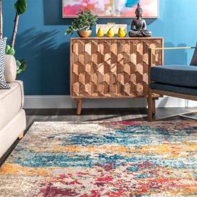 img 2 attached to 🌈 nuLOOM Multi-Colored Area Rug, 3' x 5' - Enhance Your Space with Vibrancy