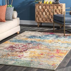 img 4 attached to 🌈 nuLOOM Multi-Colored Area Rug, 3' x 5' - Enhance Your Space with Vibrancy