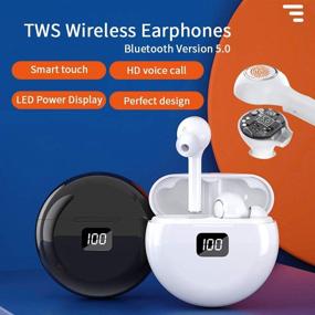 img 3 attached to Bluetooth Earphones Cancelling Headphones K22 White