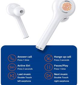 img 2 attached to Bluetooth Earphones Cancelling Headphones K22 White