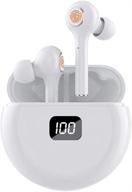 bluetooth earphones cancelling headphones k22 white logo