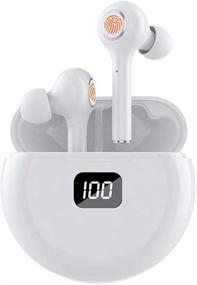 img 4 attached to Bluetooth Earphones Cancelling Headphones K22 White