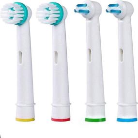 img 4 attached to 🦷 Compatible Orthodontic Electric Toothbrush Replacement Heads for OralB Braun Professional Ortho & Power Tip Kit - 4 Pack, Fits Oral-B Pro 1000, Kids Plus!