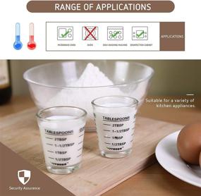 img 1 attached to 🥃 VIVOSUN Shot Glasses Measuring Cups: Heavy-duty 26-Incremental Measurement 1oz, 6 Tsp, 2 Tbs, 30ml (2 pack) - Best Liquid Measurement Glasses