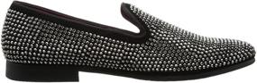 img 1 attached to 👞 Optimized Search: Steve Madden Slip-On Loafer with Caviar Embellishment