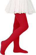 🩰 american trends ballet tights: premium toddler dance footed leggings for girls - elastic stocking for babies and kids logo