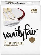 white 3-ply vanity fair impressions dinner napkins - 240 pack logo