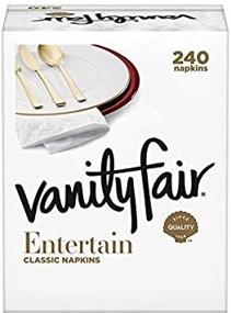 img 1 attached to White 3-ply Vanity Fair Impressions Dinner Napkins - 240 Pack