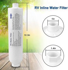 img 3 attached to RV Water Filter Cartridge 40045: Enhance Water Quality for RVs and Marines – 2 Pack