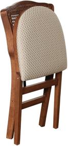 img 2 attached to 🪑 Stakmore Fruitwood Finish French Cane Back Folding Chair Set of 2