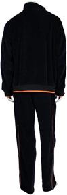 img 3 attached to Sweatsedo Velour Tracksuit Large Burgundy Men's Clothing