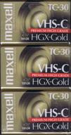 maxell 203090 camcorder videocassette 3 pack logo