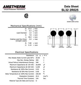 img 1 attached to 🌊 Enhanced SL32 2R025 Aqua Rite Thermistor by Ametherm