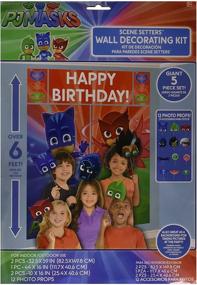 img 1 attached to 🖼️ AMSCAN PJ Masks Wall Decoration Poster Kit with Photo Props (17pc), Multi-Colored, One Size (670623)