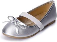 comfortable and stylish girls' flats with elastic strap: sandalup shoes logo