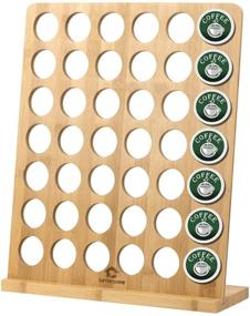 img 4 attached to 🎋 Premium Bamboo Coffee Pod Holder: Stylish K-cups Organizer & 42 Pod Storage Rack