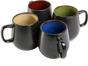 img 4 attached to ☕ Gibson Elite Soho Cafe 21oz Multicolor Mug