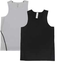 img 4 attached to Junyue 2 Pack T Shirts Undershirts Sleeveless