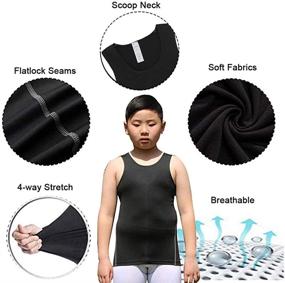 img 1 attached to Junyue 2 Pack T Shirts Undershirts Sleeveless