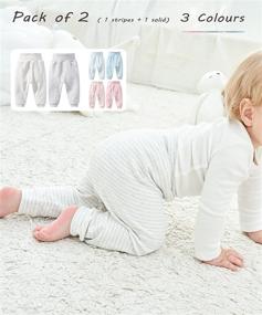 img 3 attached to 👶 Enfants Chéris Toddler Sweatpants Jogger - 2 Pack (6 Months-3 Years): Comfortable Baby Pants for Active Kids